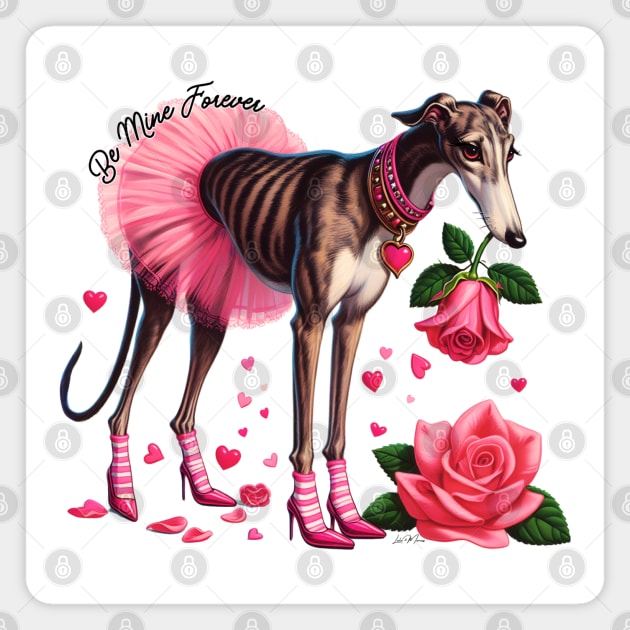 Greyhound Adoption Be Mine Forever Magnet by Greyhounds Are Greyt